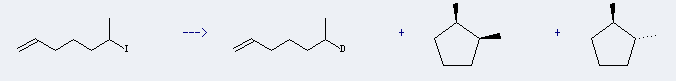 Cyclopentane,1,2-dimethyl-, (1R,2R)-rel- is prepared by 6-Iodo-hept-1-ene